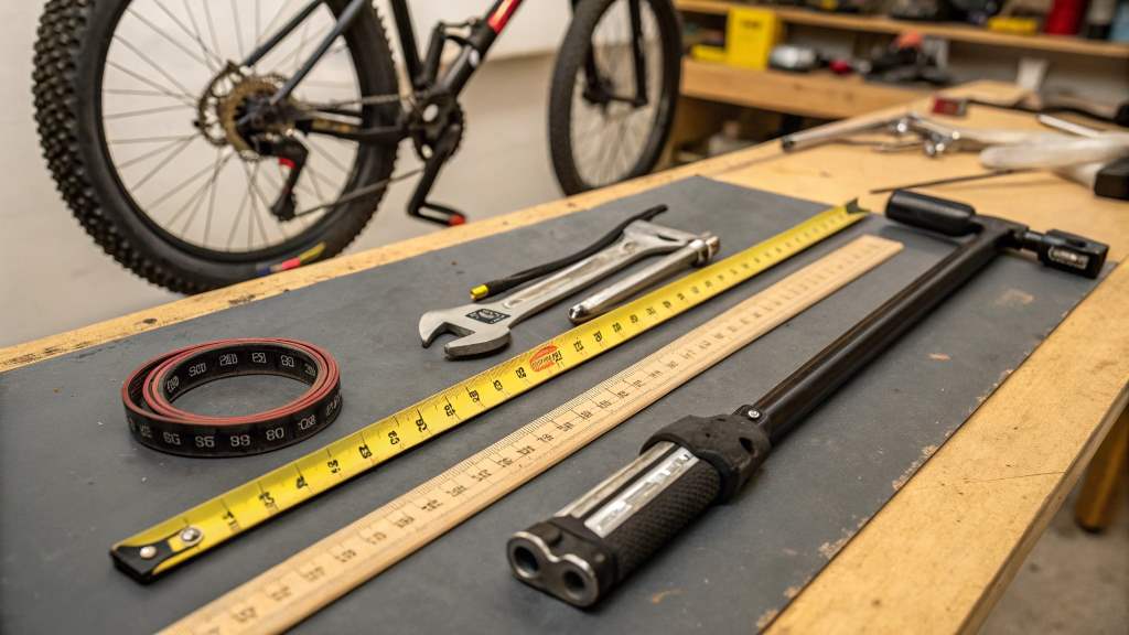 Tools for BMX Top Tube Measurement
