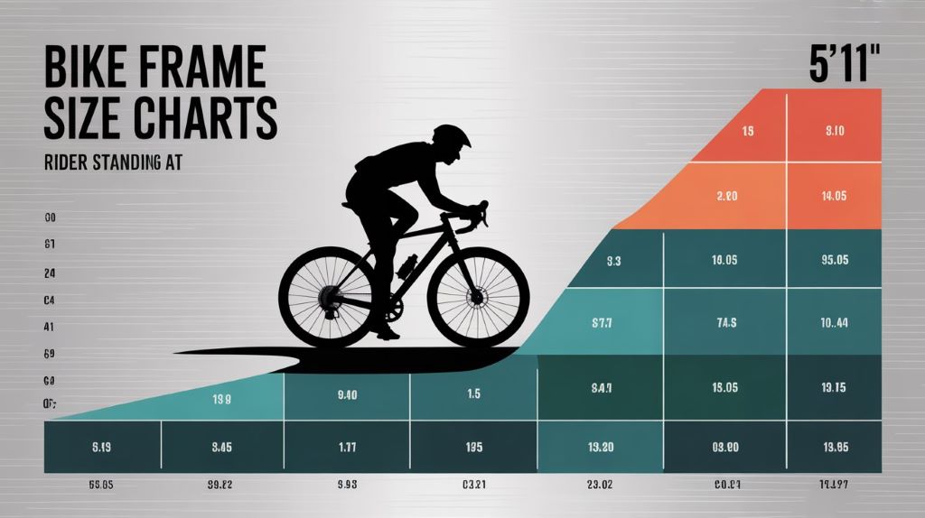 Bike frame size charts for a 5ft 11 rider men