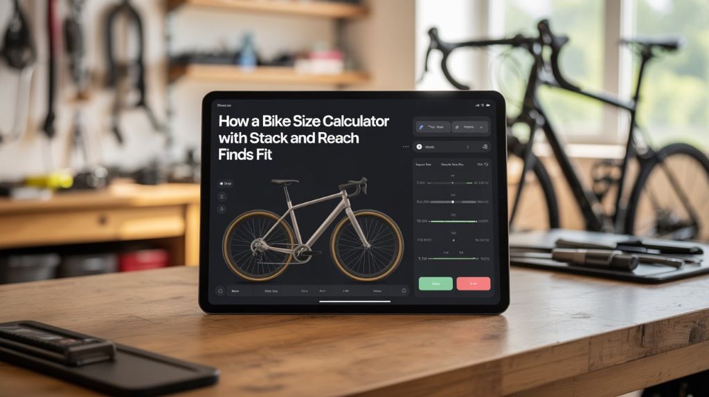 Bike size calculator with stack guide women's