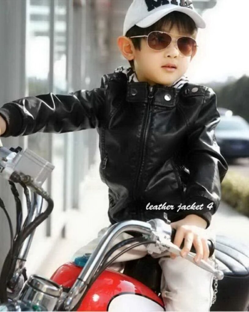 LJYH Boys'Classic Stand-Collar Faux Leather Moto Nigeria