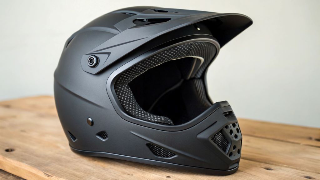 WOW Youth Kids Motocross BMX MX ATV Dirt Bike Helmet Racing Matt Black