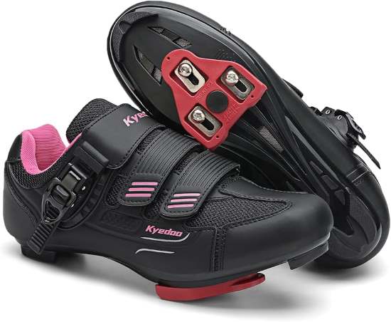 Womens Cycling Shoes Compatible with Peloton Bike Clip