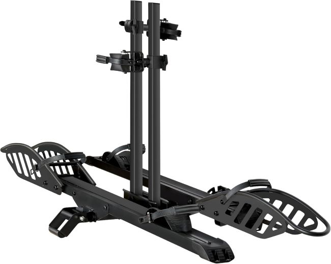 Young 2 eBike heavy-duty hitch rack, 200lb capacity, tilting and foldable platform, fits 5-inch fat tires