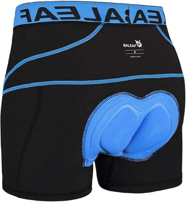 baleaf men’s 3D padded cycling underwear MTB liner bike shorts