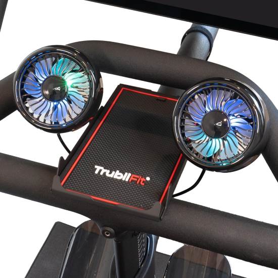 TrubliFit Dual Bike Fans with Phone Tray