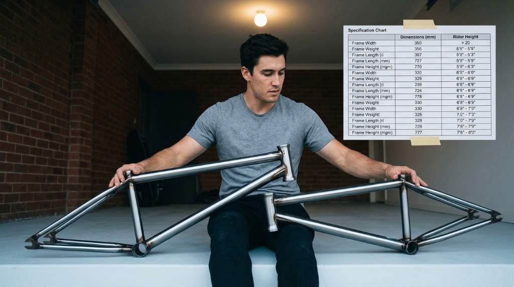 BMX bike handlebar and seat adjustment guide for adults