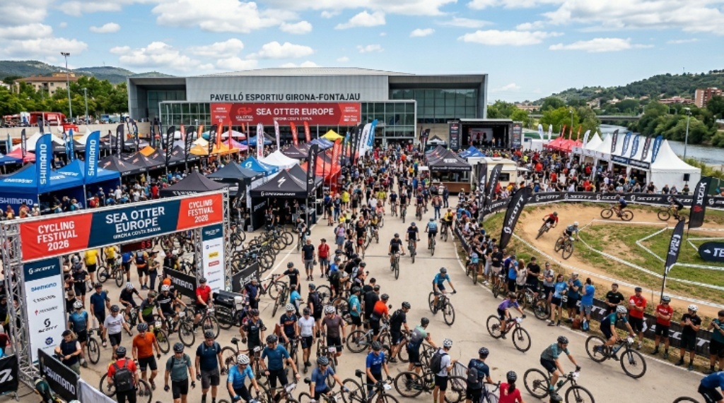 Sea Otter Europe cycling festival 2026 at Fontajau Pavilion Girona Spain