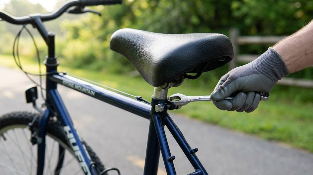 Tools needed to adjust the seat on a Huffy Stone Mountain Bike