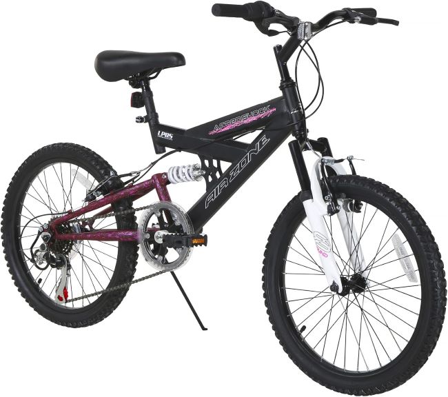 Dynacraft Air Zone Aftershock 20-inch mountain bike with rugged frame for young riders learning to ride