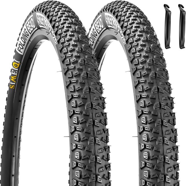 SIMEIQI mountain bike tires with 3mm anti-puncture layer for enhanced durability and trail protection