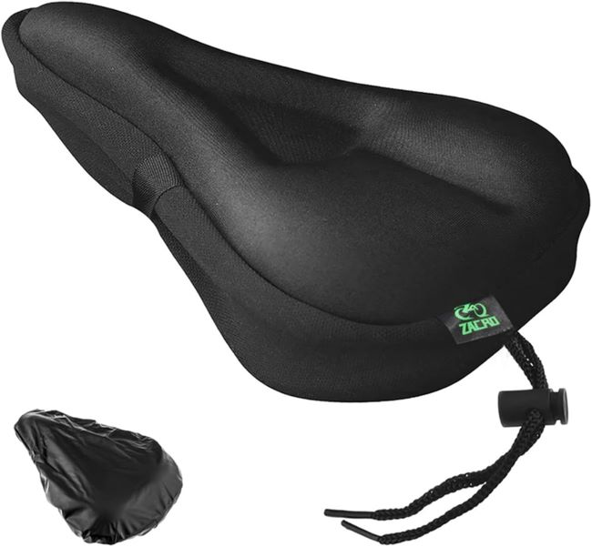 Zacro bike seat cushion for comfortable cycling in Colorado