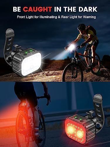 Affordable Cuvccn bicycle light set for nighttime riding and visibility