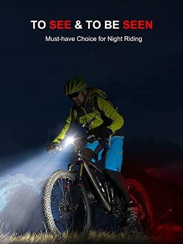 Cuvccn rechargeable bike lights designed for front and rear cycling use in Arizona