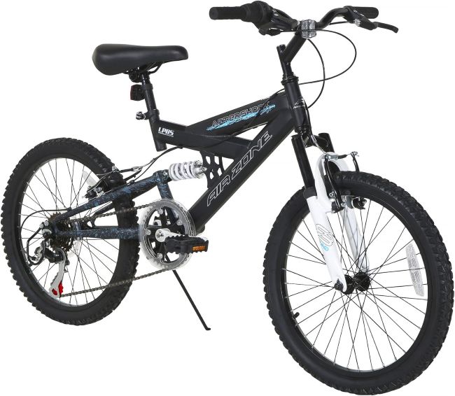 Dynacraft Air Zone Aftershock 20-inch bike with suspension for young riders