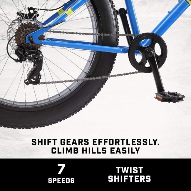 Mongoose Dolomite fat tire bicycle designed for recreational trail and road cycling
