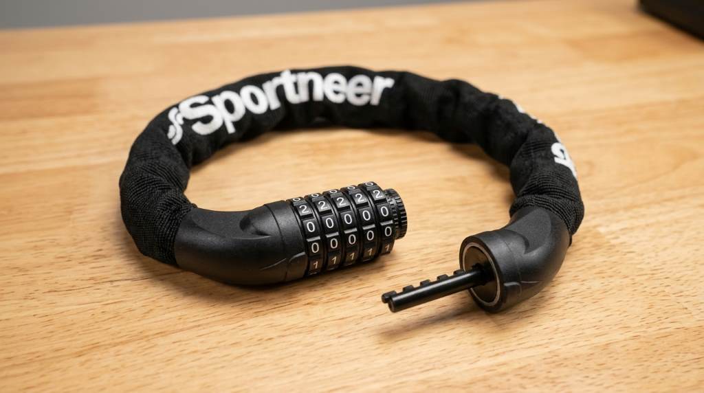 Sportneer bike lock reset dial turned 90 degrees