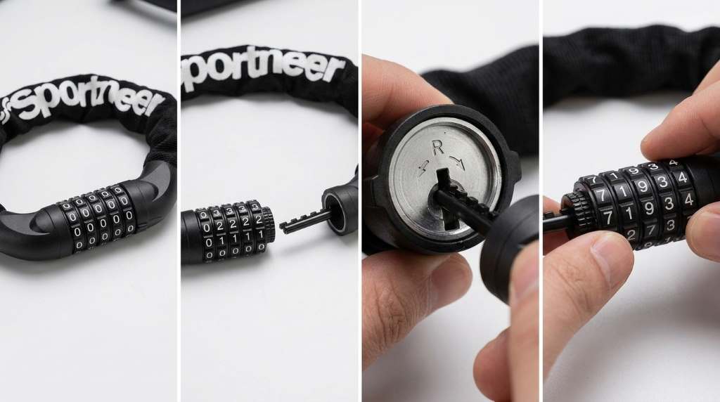 Testing the new Sportneer bike lock combination