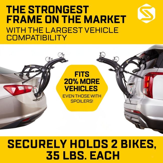 Saris Bones EX 2-Bike Rack with adjustable straps for secure transport